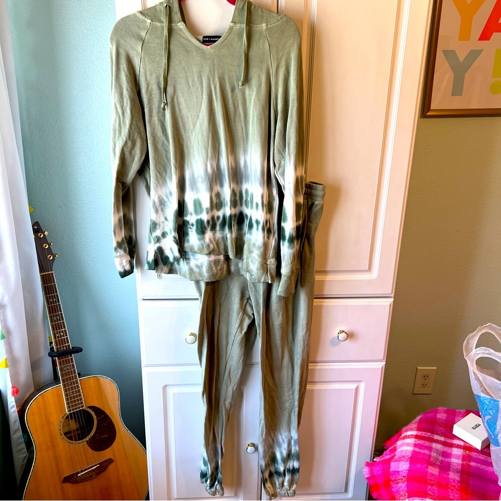 Tie Dye Green Sweat Set